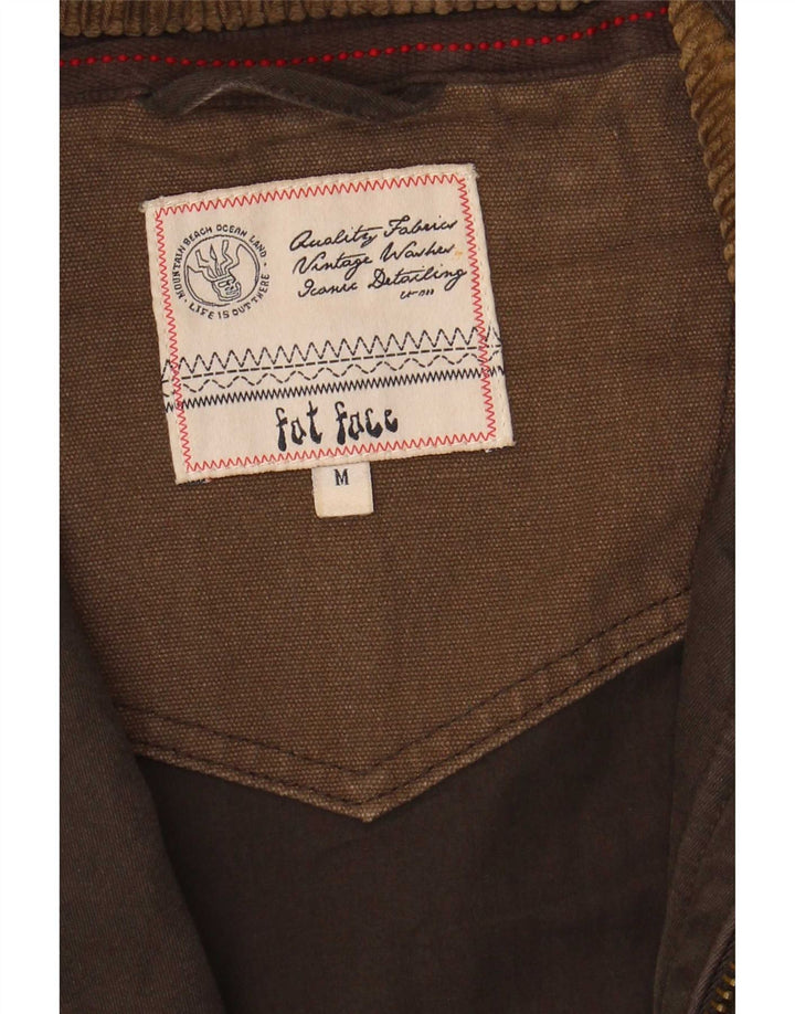 Fat Face Herren-Militärjacke, UK 38, mittelbraune Baumwolle