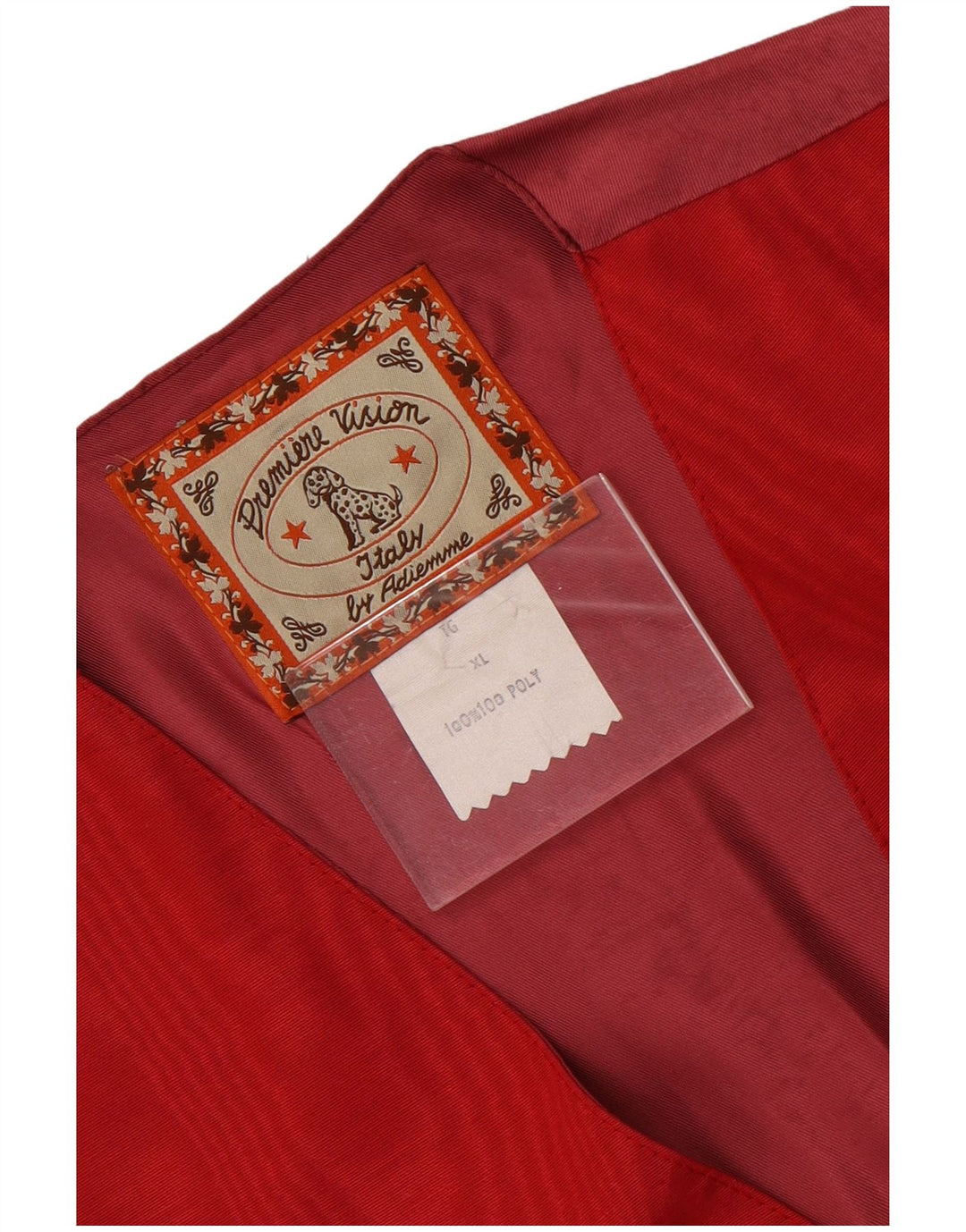 Vintage Herren Weste XL Rot Polyamid