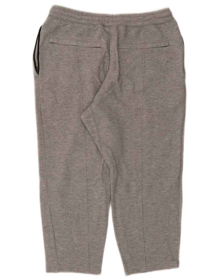 Adidas Herren Capri-Trainingshose aus mittelgrau gefleckter Baumwolle