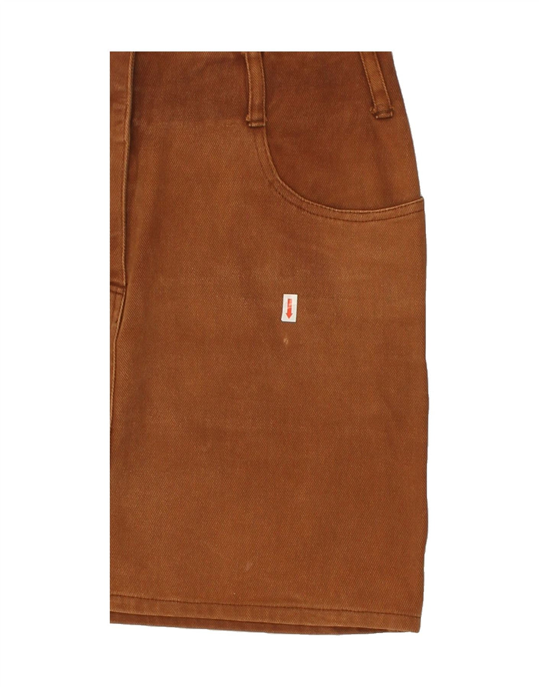 VINTAGE Damen Jeansrock EU 40 Medium W28 Braune Baumwolle