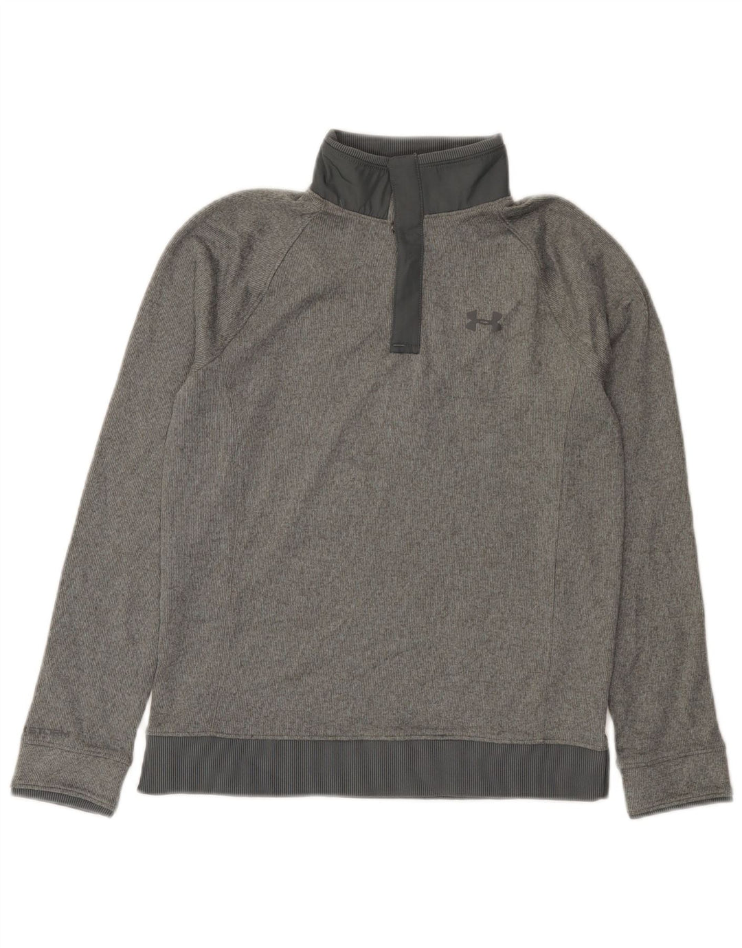 Under Armour Jungen-Sweatshirt mit Knopfkragen, 11–12 Jahre, Größe L, Grau