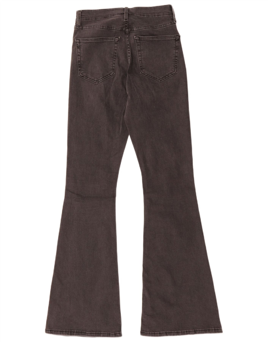 Topshop Damen Jamie Flared Jeans W28 L32 Graue Baumwolle