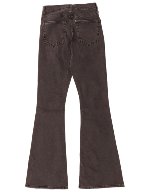 Topshop Damen Jamie Flared Jeans W28 L32 Graue Baumwolle