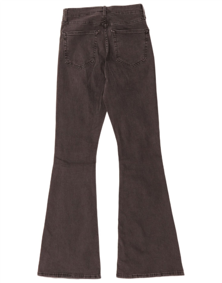 Topshop Damen Jamie Flared Jeans W28 L32 Graue Baumwolle