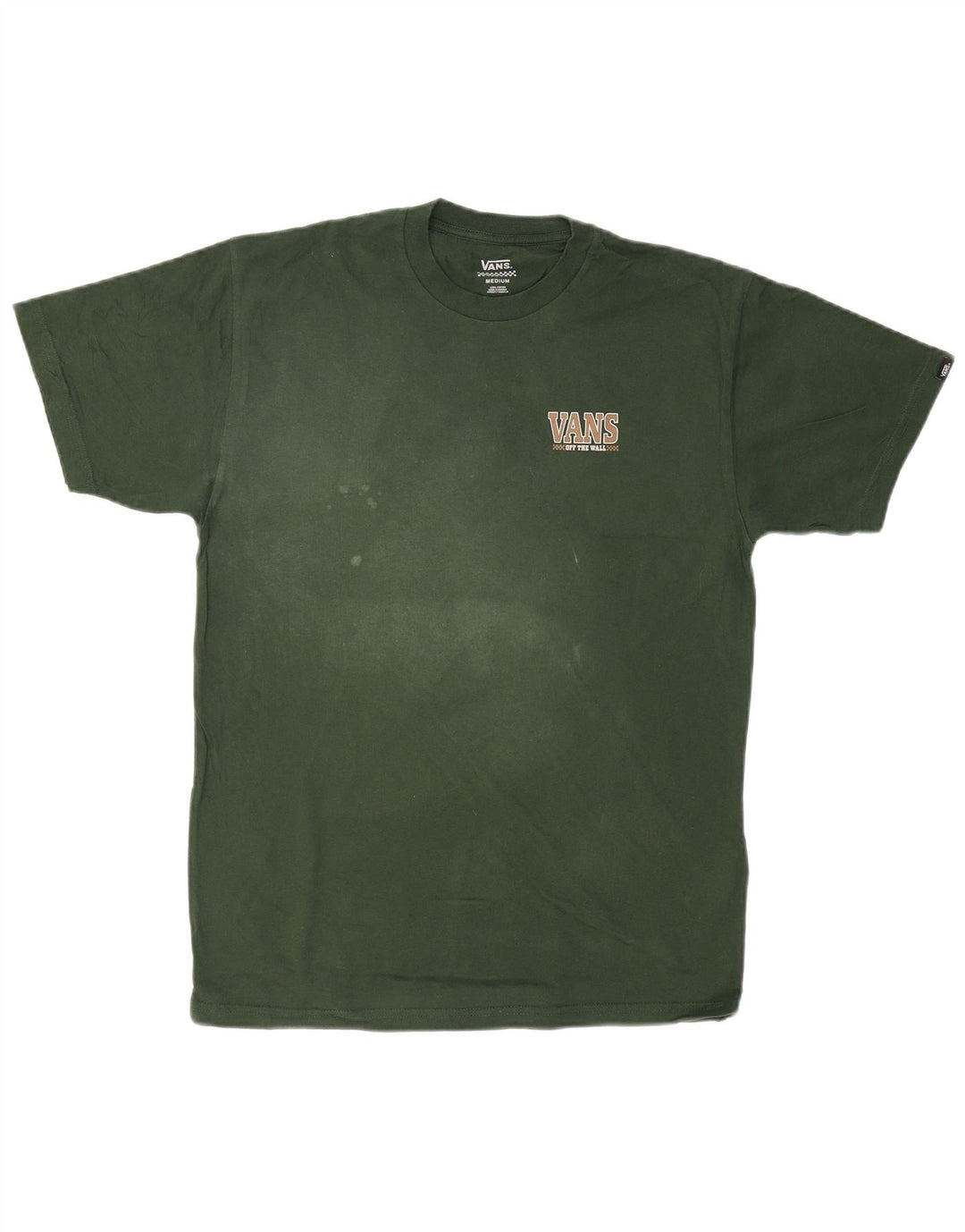 VANS Herren Grafik-T-Shirt-Oberteil aus mittelgrüner Baumwolle