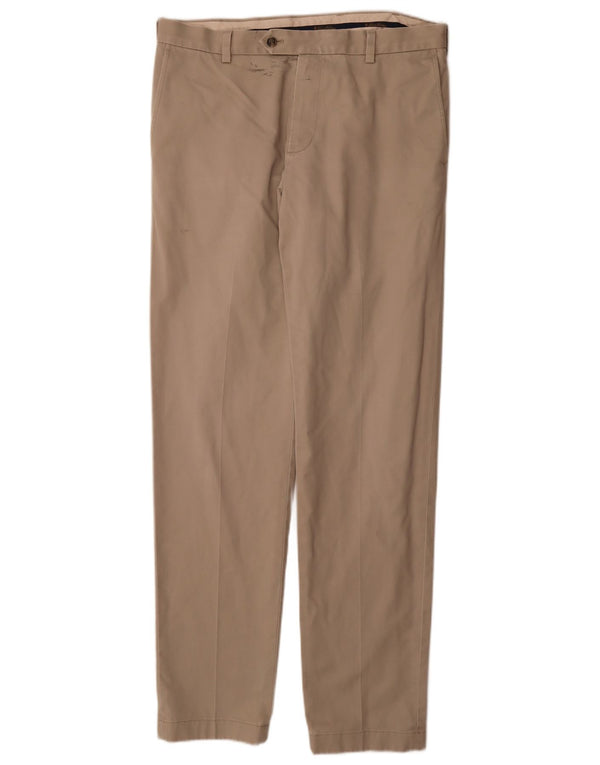 Brooks Brothers Herren Slim Chinohose W34 L34 Beige Baumwolle