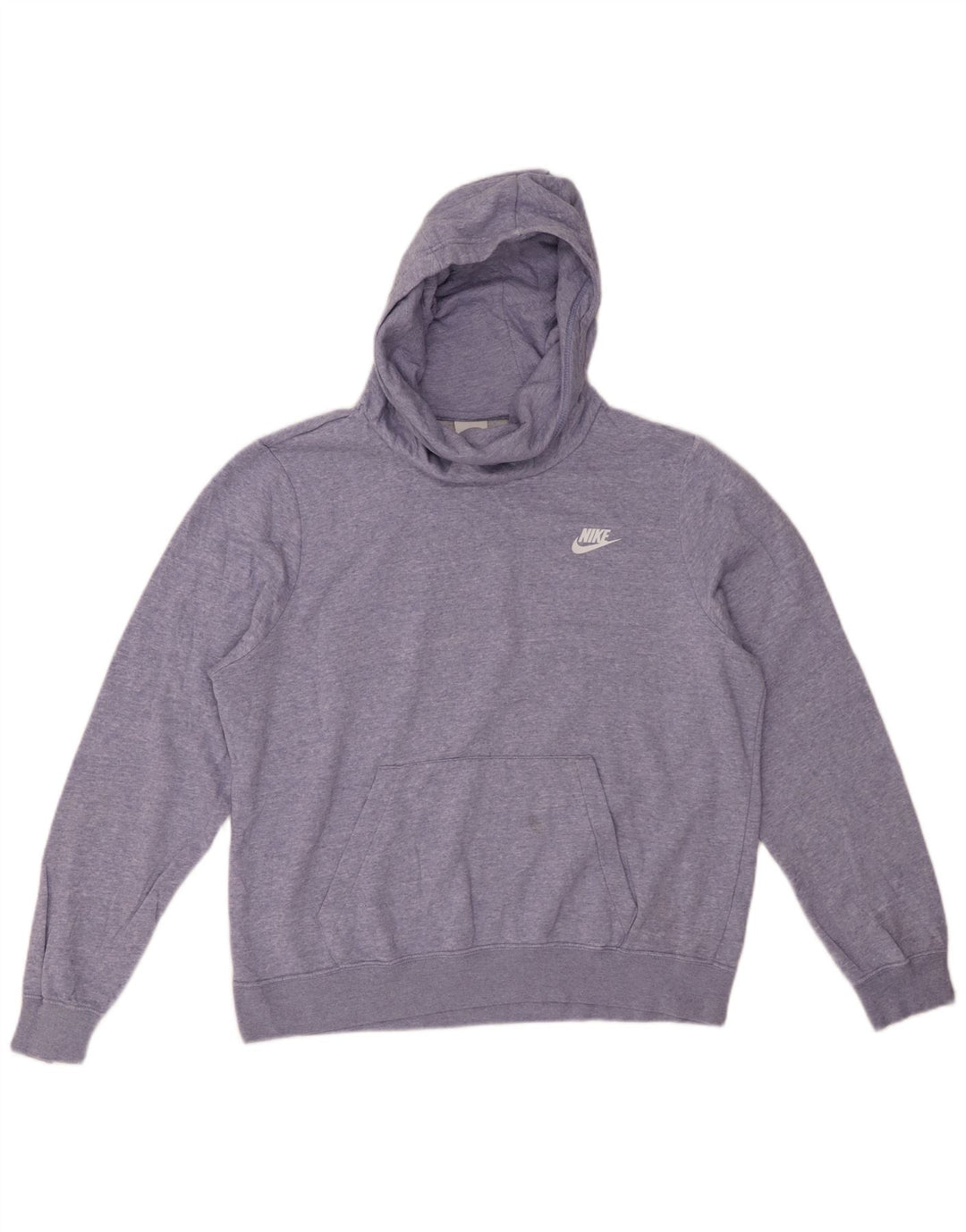 NIKE Damen-Pullover mit übergroßem Kapuzenpullover, Gr. 16, Größe L, Lila, gefleckte Baumwolle