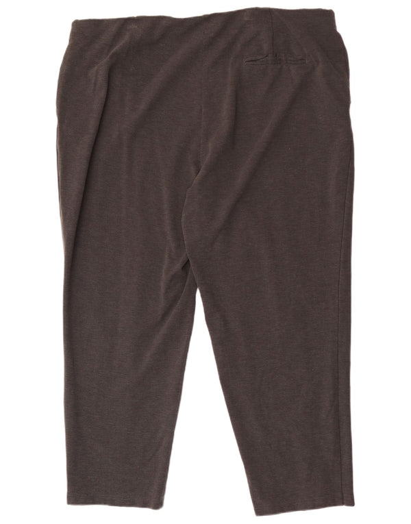 Marks & Spencer Damen gerade geschnittene Hose UK 24 4XL W40 L25 Grau