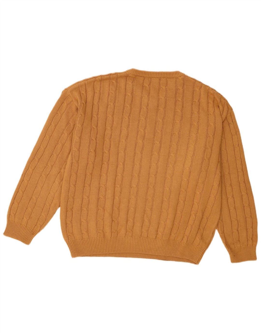 Herman Herren-Pullover mit V-Ausschnitt, XL, braune Baumwolle