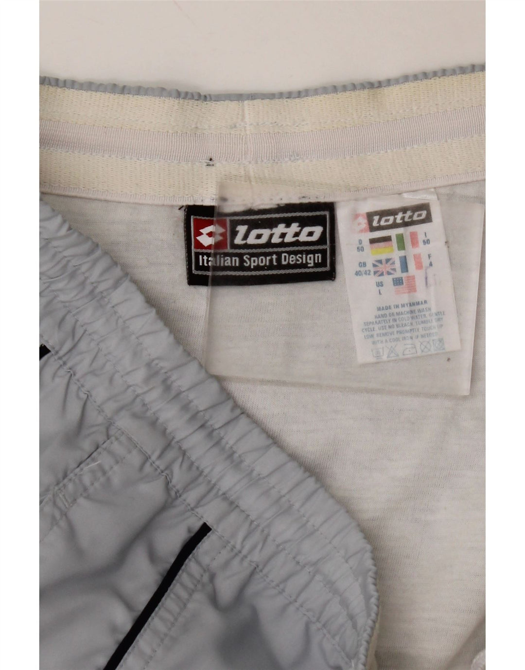 LOTTO Herren-Sportshorts, groß, graues Polyester