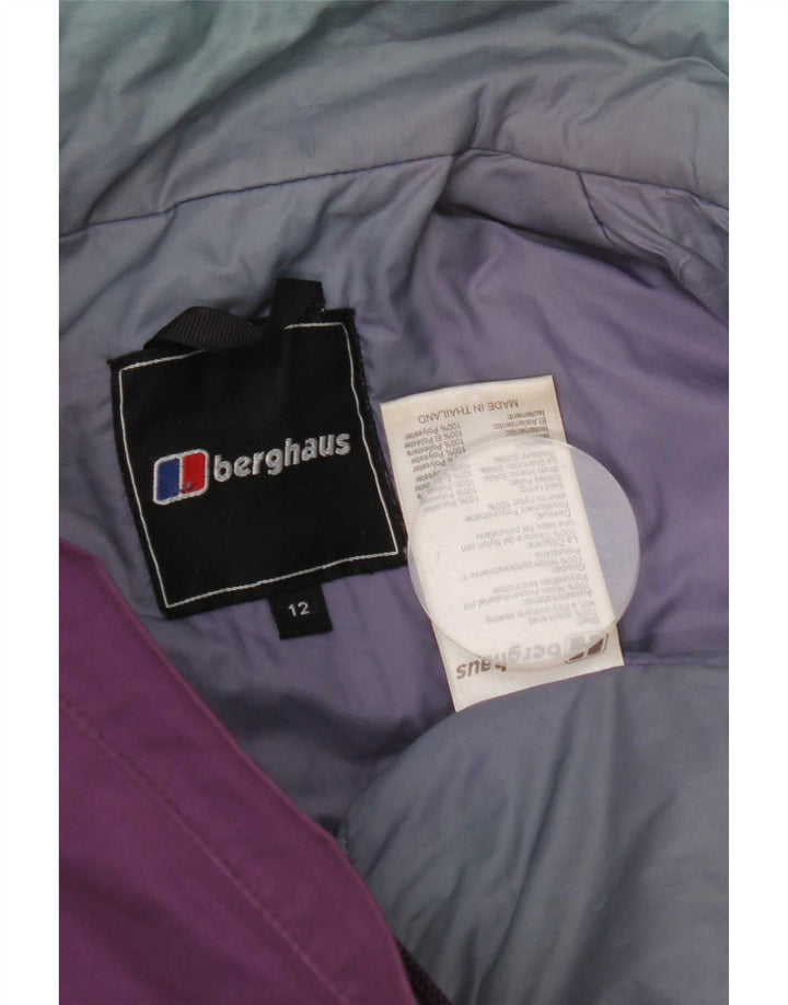 Berghaus Damen-Windbreakerjacke mit Kapuze, UK 12, mittelviolettes Nylon