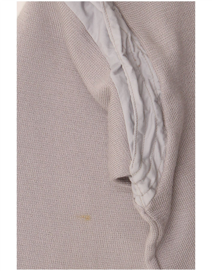 Vintage Damen Cardigan Pullover UK 12 Mittelgrau