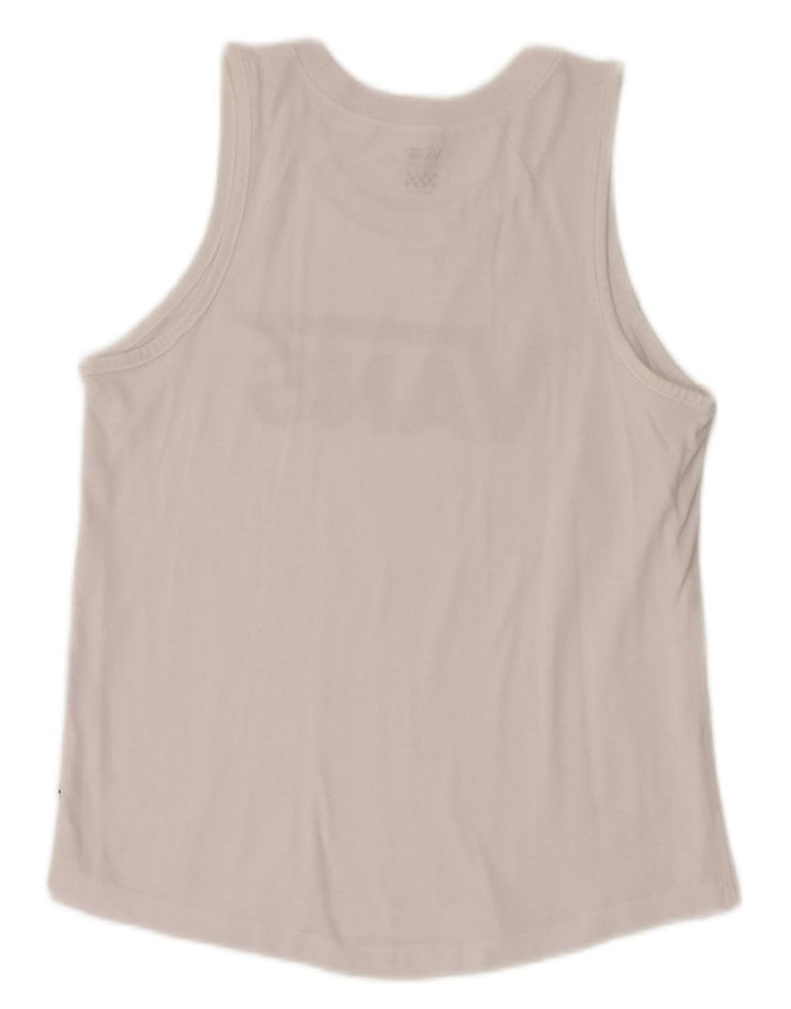 VANS Damen Graphic Vest Top UK 12 Mittelweiß