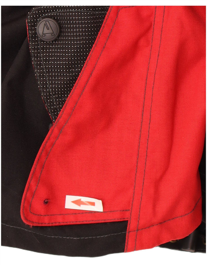 Akito Herren Motorstyle Graphic Racer Jacke UK 36 Small Schwarz Colourblock