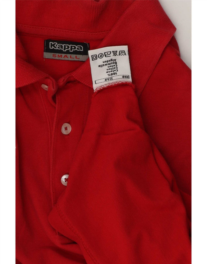 Kappa Herren-Poloshirt, klein, rote Baumwolle