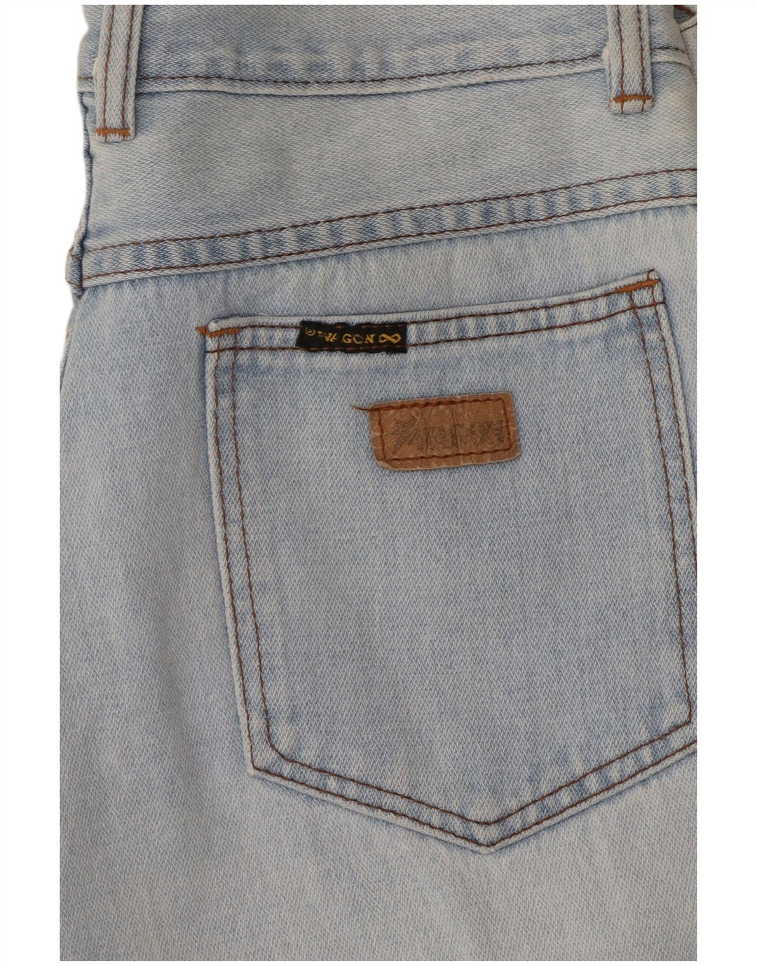 VINTAGE Damen High Waist Tapered Jeans W26 L26 Blau