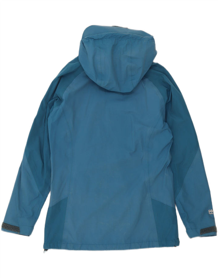 Berghaus Damen-Regenjacke mit Kapuze, übergroß, UK 10, Klein, Blau, Farbblock