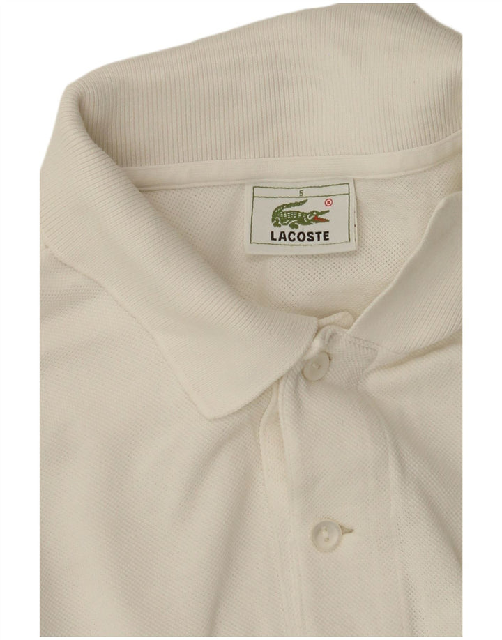 LACOSTE Herren Poloshirt Größe 5 Large Beige