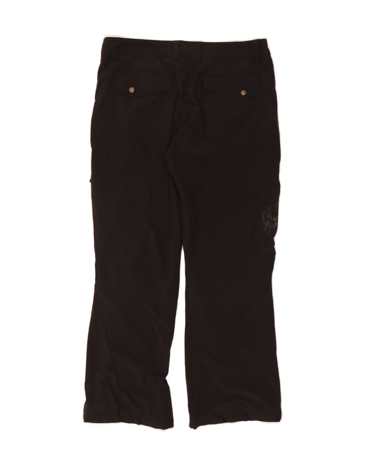 EDDIE BAUER Womens Straight Cargo Trousers US 10 Large W34 L28 Black Vintage Eddie Bauer and Second-Hand Eddie Bauer from Messina Hembry 