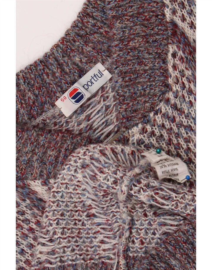 Sportful Herren-Pullover mit Knopfkragen, IT 50, mittelgroß, mehrfarbig, Retro