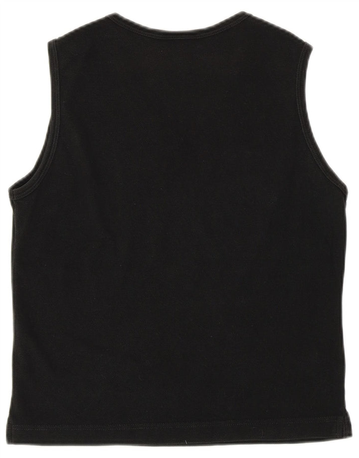 Lacoste Damen Crop Vest Top Größe 42 Large Schwarz