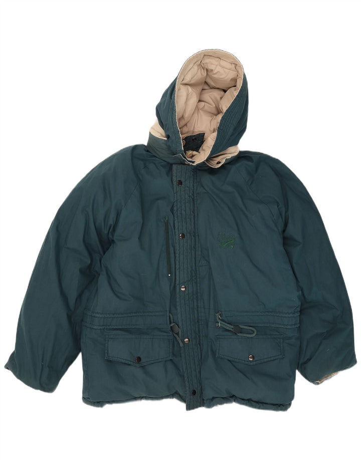 BRUGI Herren-Jacke mit Kapuze, wendbar, gepolstert, IT 50, Größe L, grün, Polyester