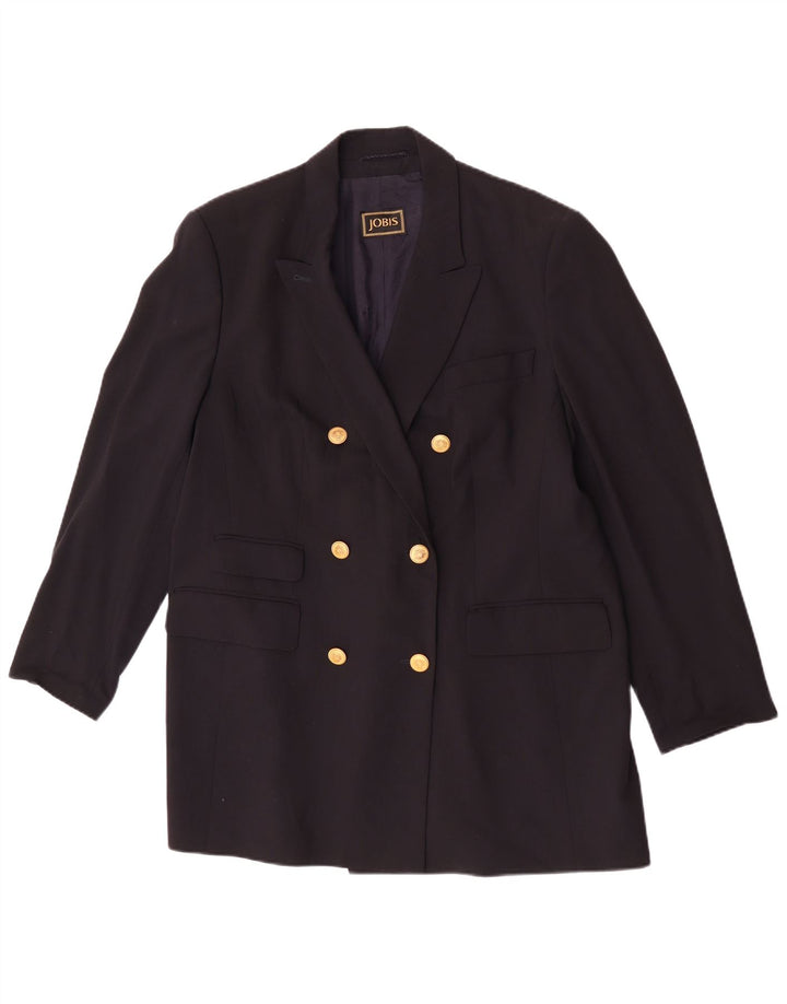 Jobis Damen-Blazer, lang, zweireihig, Gr. 14, mittelmarineblau