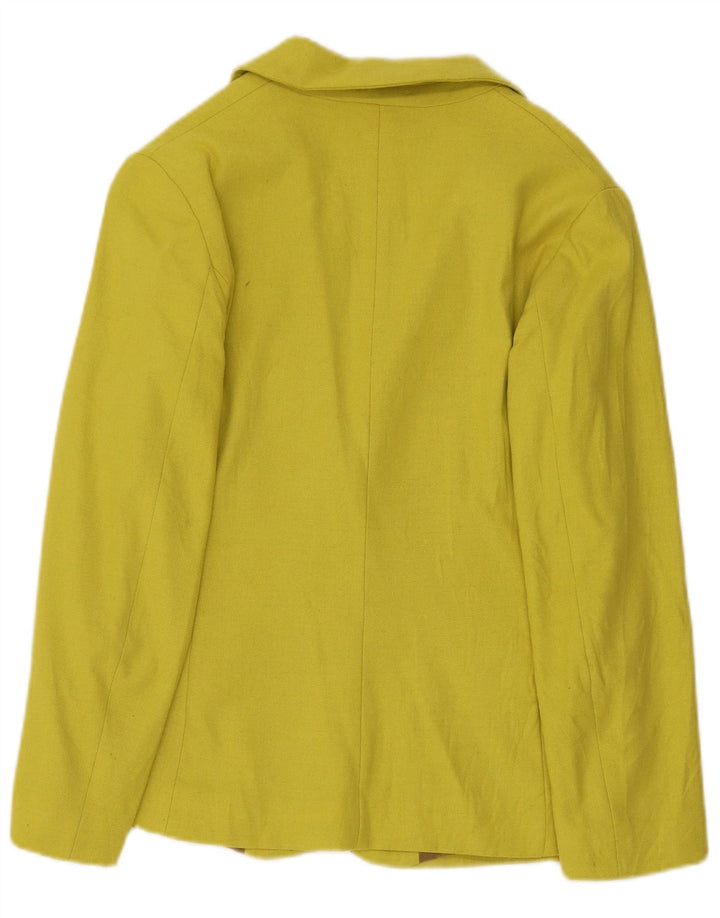 Niu Damen-Blazerjacke mit 1 Knopf, UK 14, Mittelgelb, Polyester