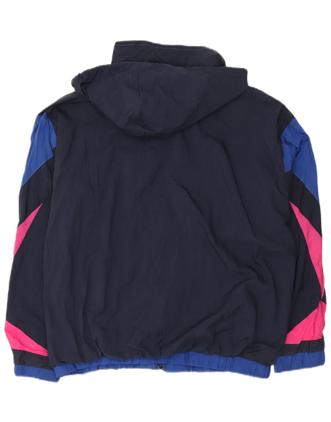 Vintage Herren-Trainingsanzug mit Kapuze, Jacke XL, mehrfarbig, Farbblock