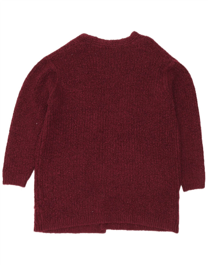Marks & Spencer Damen Übergroßer offener Cardigan-Pullover UK 16 Large Kastanienbraun