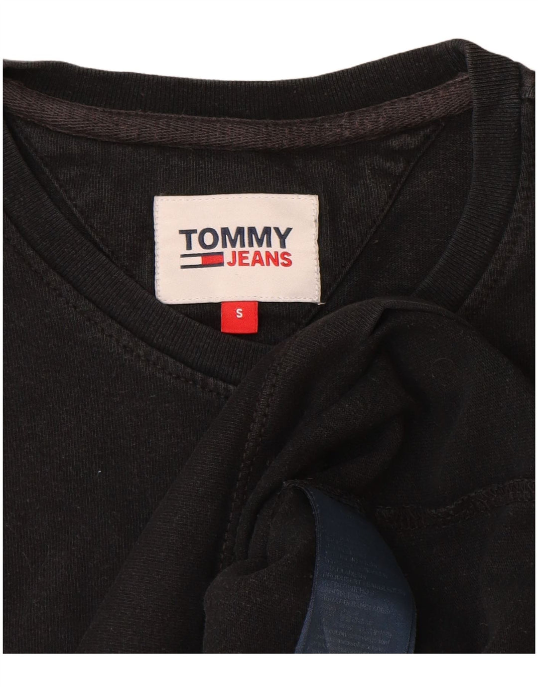 Tommy Hilfiger Herren T-Shirt Top Small Schwarz Baumwolle