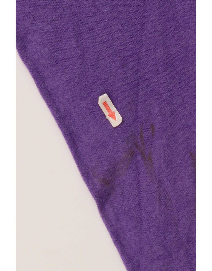 John Lewis Herren-Pullover mit V-Ausschnitt, mittelviolettes Acryl