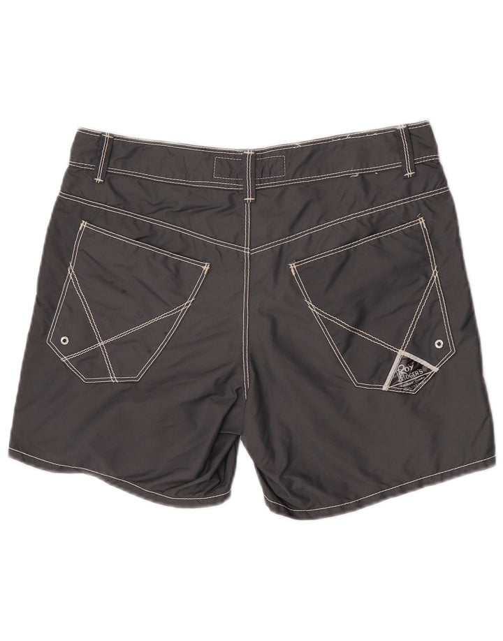Roy Rogers Herren-Badeshorts aus mittelgrauem Polyamid