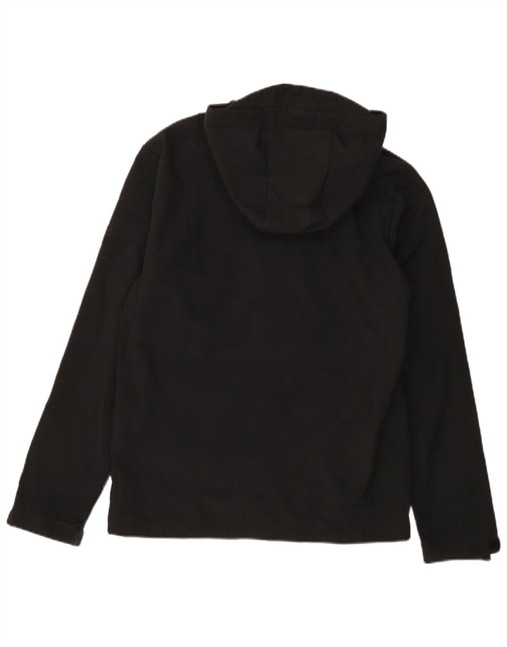 Jack & Jones Herren-Windbreakerjacke mit Kapuze, UK 38, Mittelschwarz, Polyester