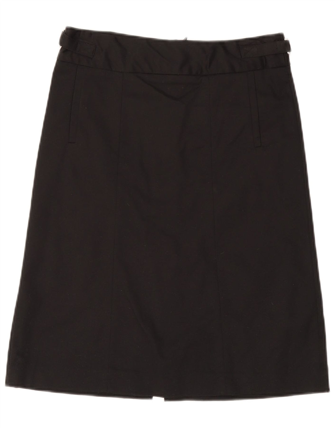 Zara Damen A-Linien-Rock XS W24 Schwarze Baumwolle