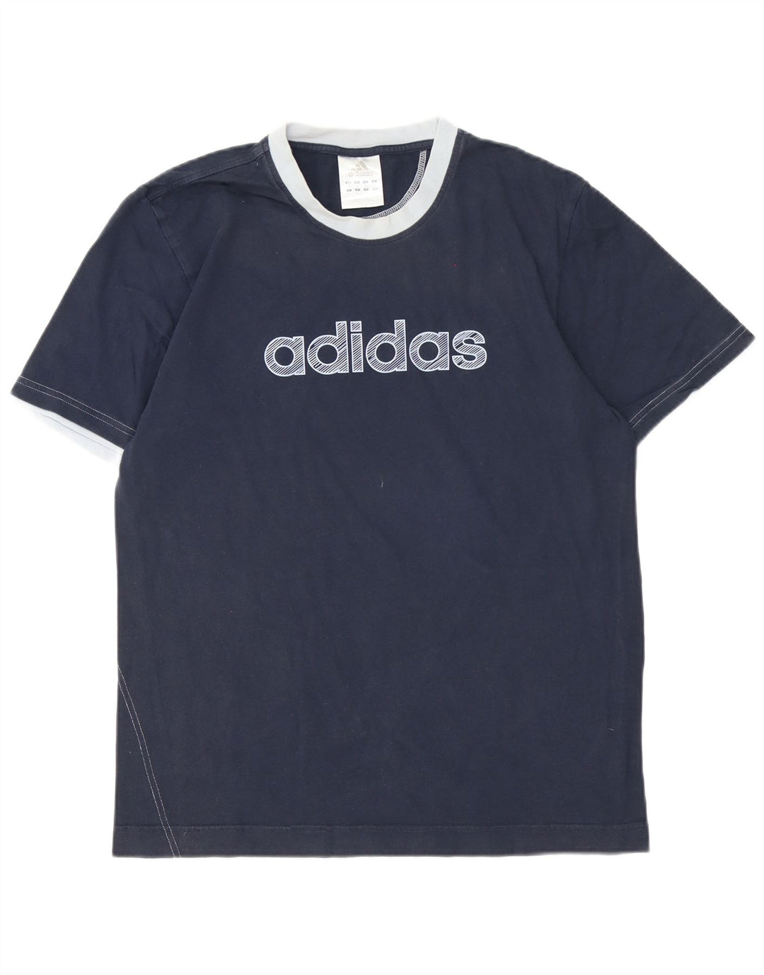 Adidas Herren-T-Shirt mit Grafik, mittelgroß, marineblau, Baumwolle