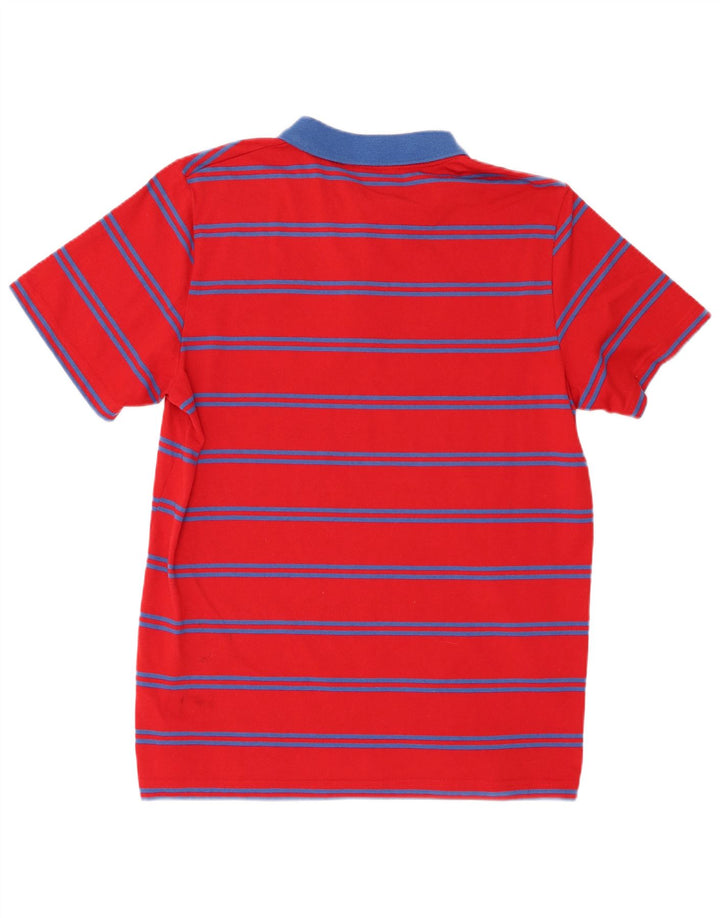 Sergio Tacchini Herren-Poloshirt, groß, rot gestreift, Polyester