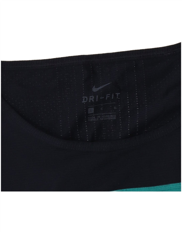 Nike Herren Dri Fit Grafik-Weste-Oberteil, groß, Marineblau, Farbblock