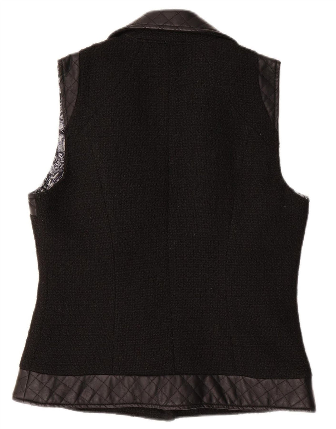 MONTANACO Womens Gilet UK 10 Small Black Polyester
