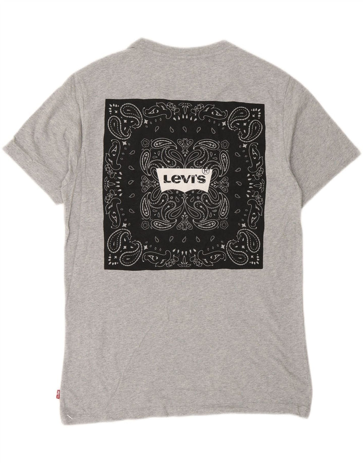 Levi's Herren Standard Graphic T-Shirt Top XS Grau Baumwolle