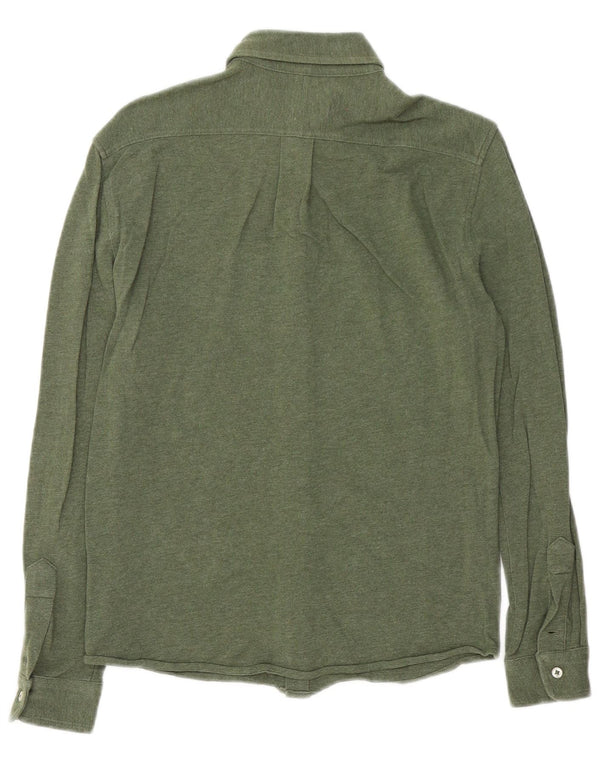 Ralph Lauren Herren-Federgewichts-Mesh-Hemd XS aus grüner Baumwolle
