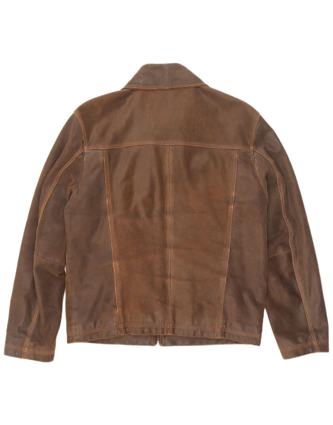 S.Oliver Herren Lederjacke UK 38 Mittelbraun