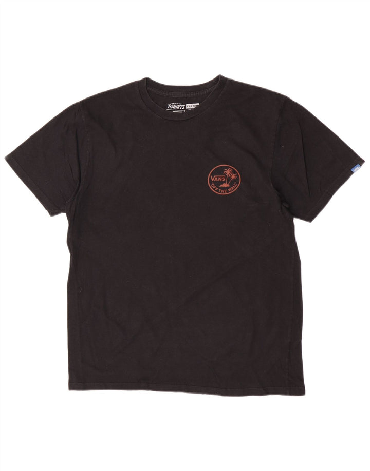 Vans Herren-T-Shirt mit Grafik, mittelschwarze Baumwolle