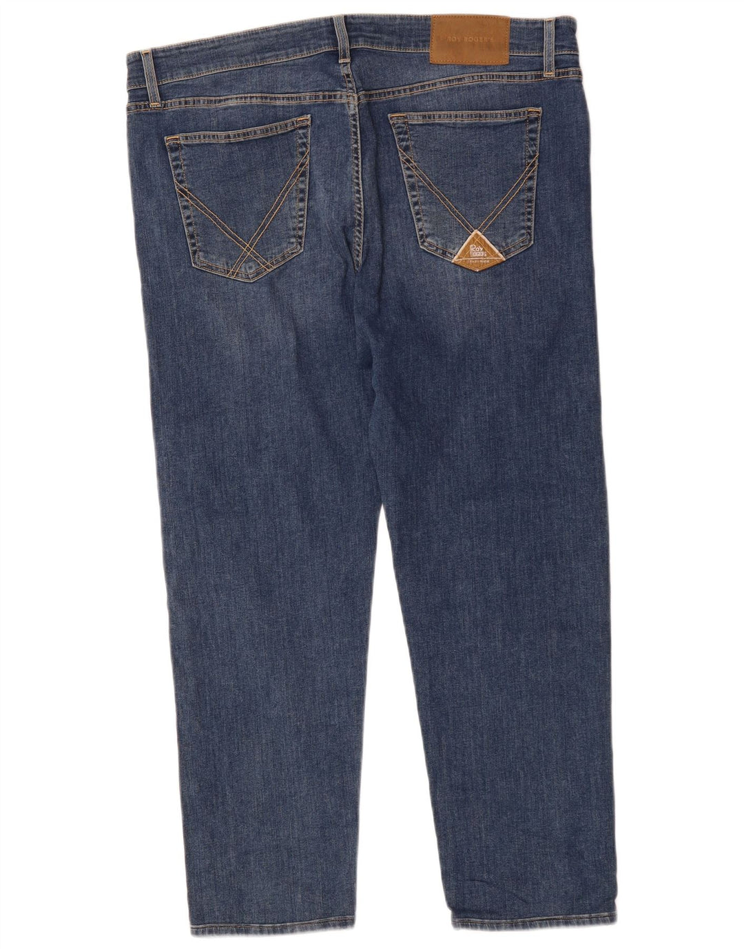 Roy Rogers Herren Tapered Cropped Jeans W40 L26 Blaue Baumwolle