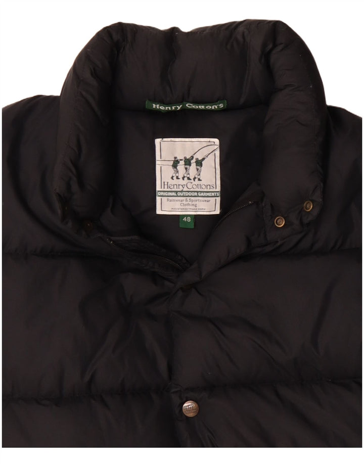 HENRY COTTONS Herren Loose Fit Wattierte Jacke IT 48 Medium Schwarz