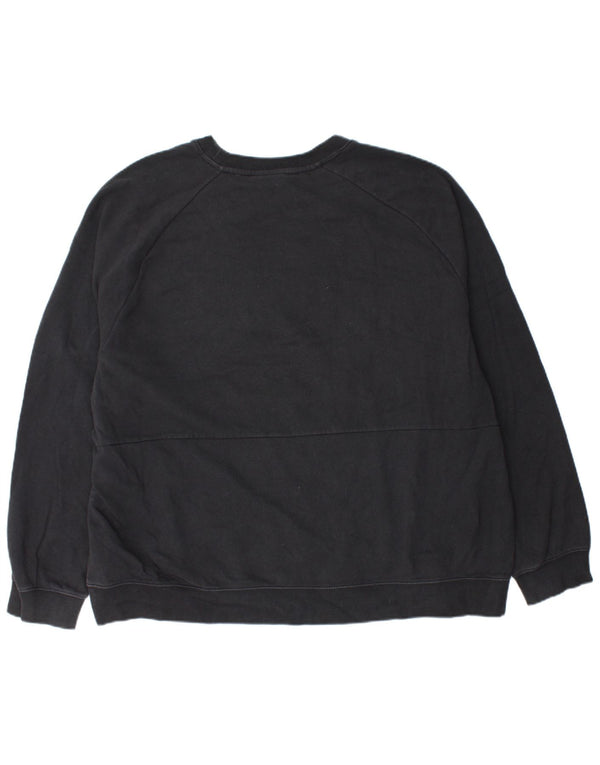 Nike Herren-Sweatshirt mit Grafik, 2XL, schwarze Farbblock-Baumwolle