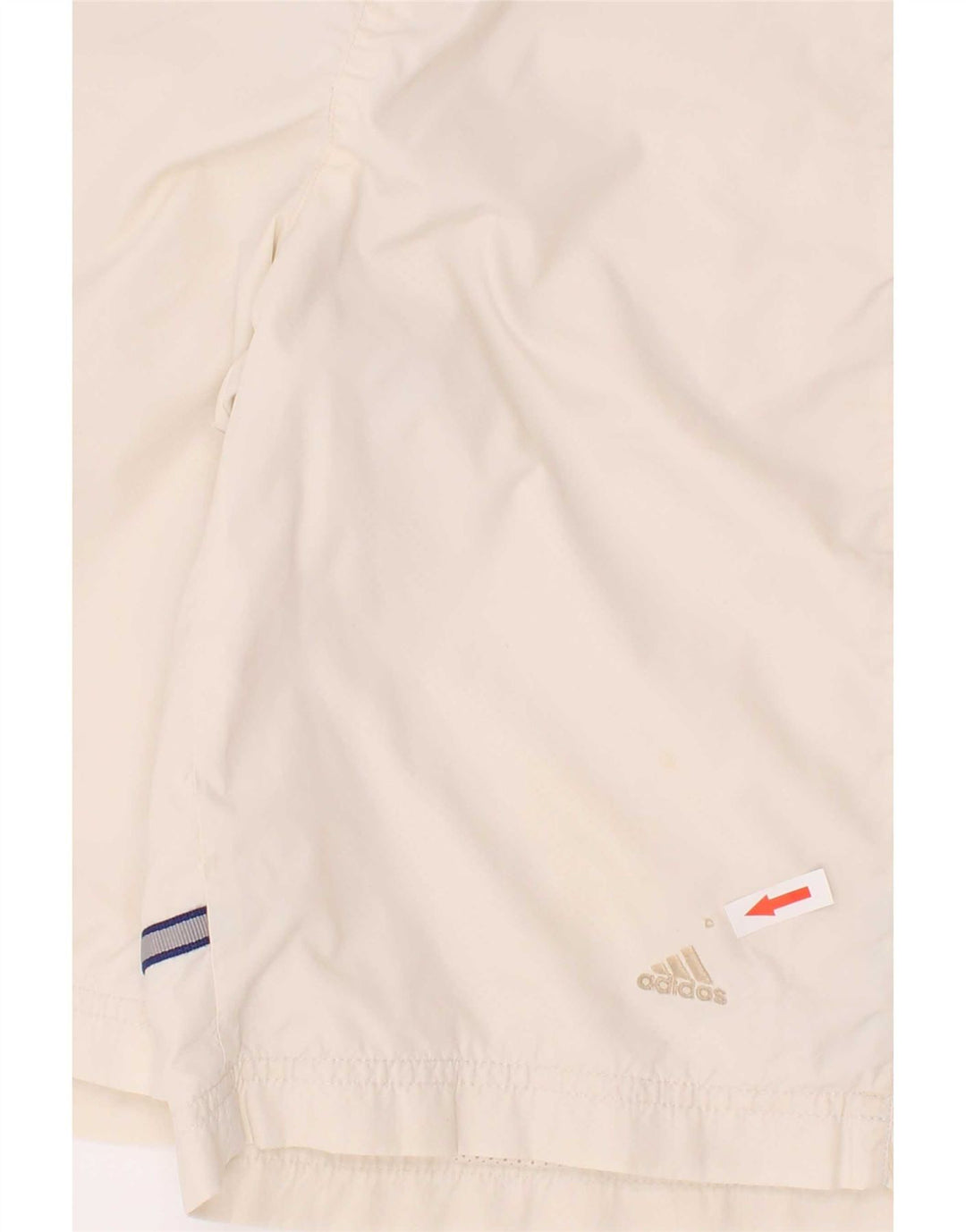 Adidas Badeshorts für Jungen, 13–14 Jahre, weiß gestreift, Polyester