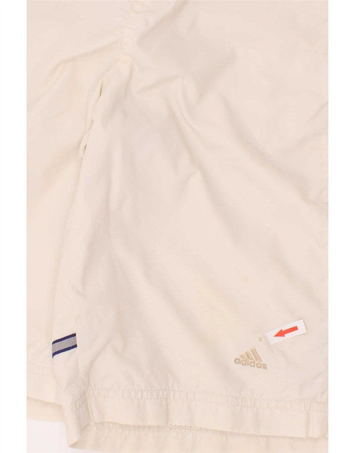 Adidas Badeshorts für Jungen, 13–14 Jahre, weiß gestreift, Polyester