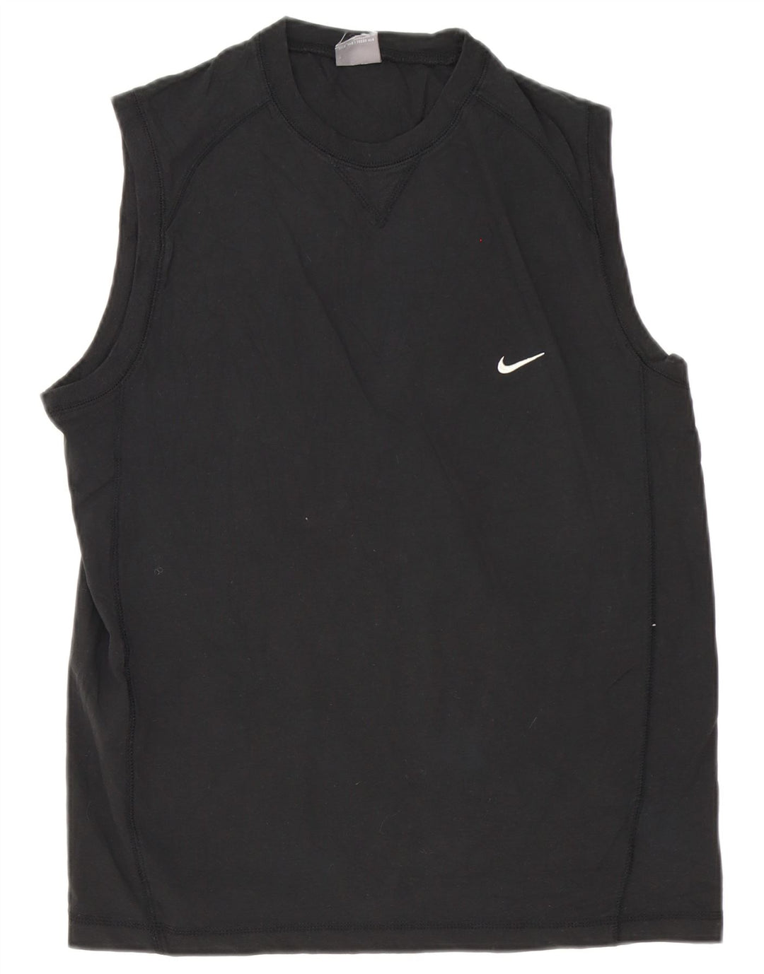 Nike Herren T-Shirt Top Medium Schwarz Baumwolle