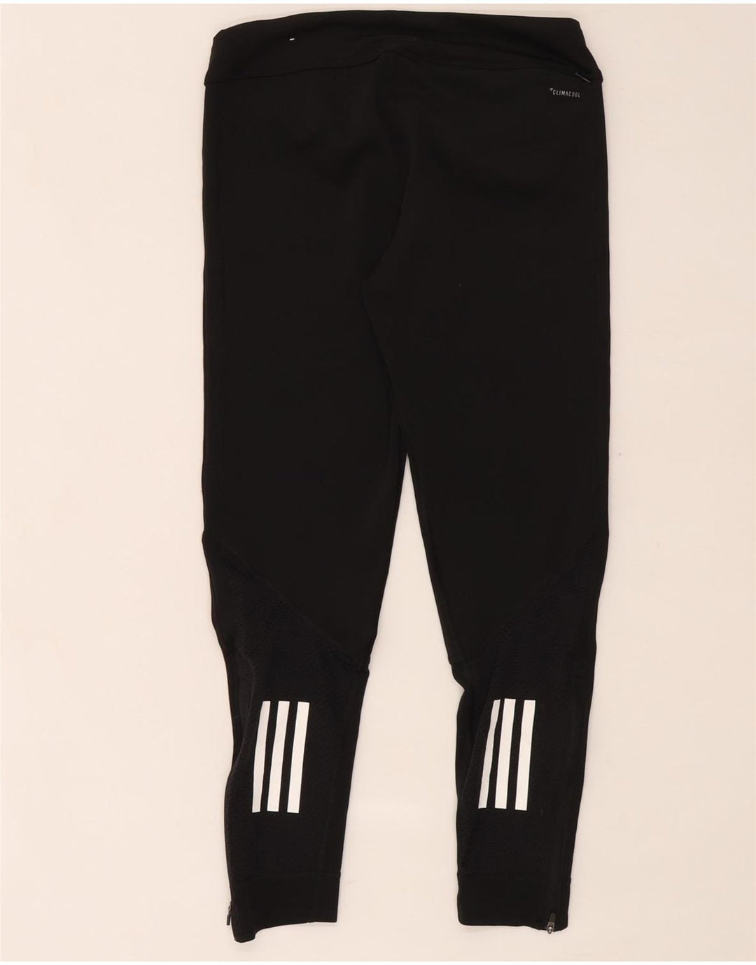 Adidas Damen Climacool Leggings UK 12/14 Medium Schwarz Polyester